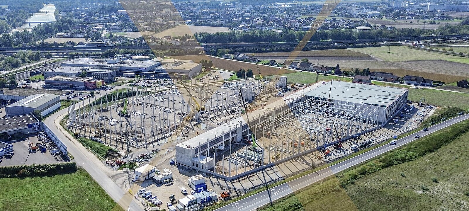 Drohnenaufnahme Baufortschritt I