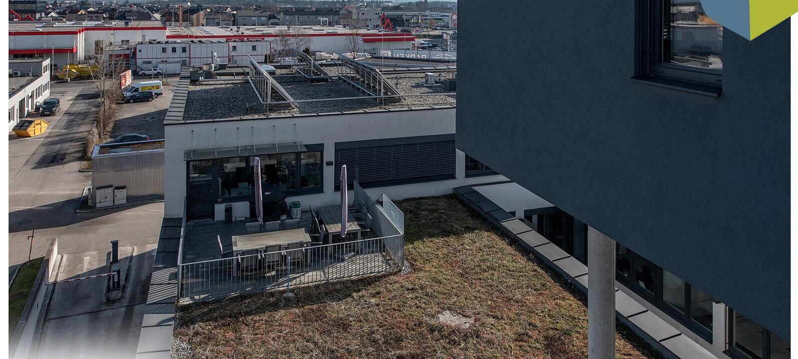 Dachterrasse von oben Dachterrasse von oben