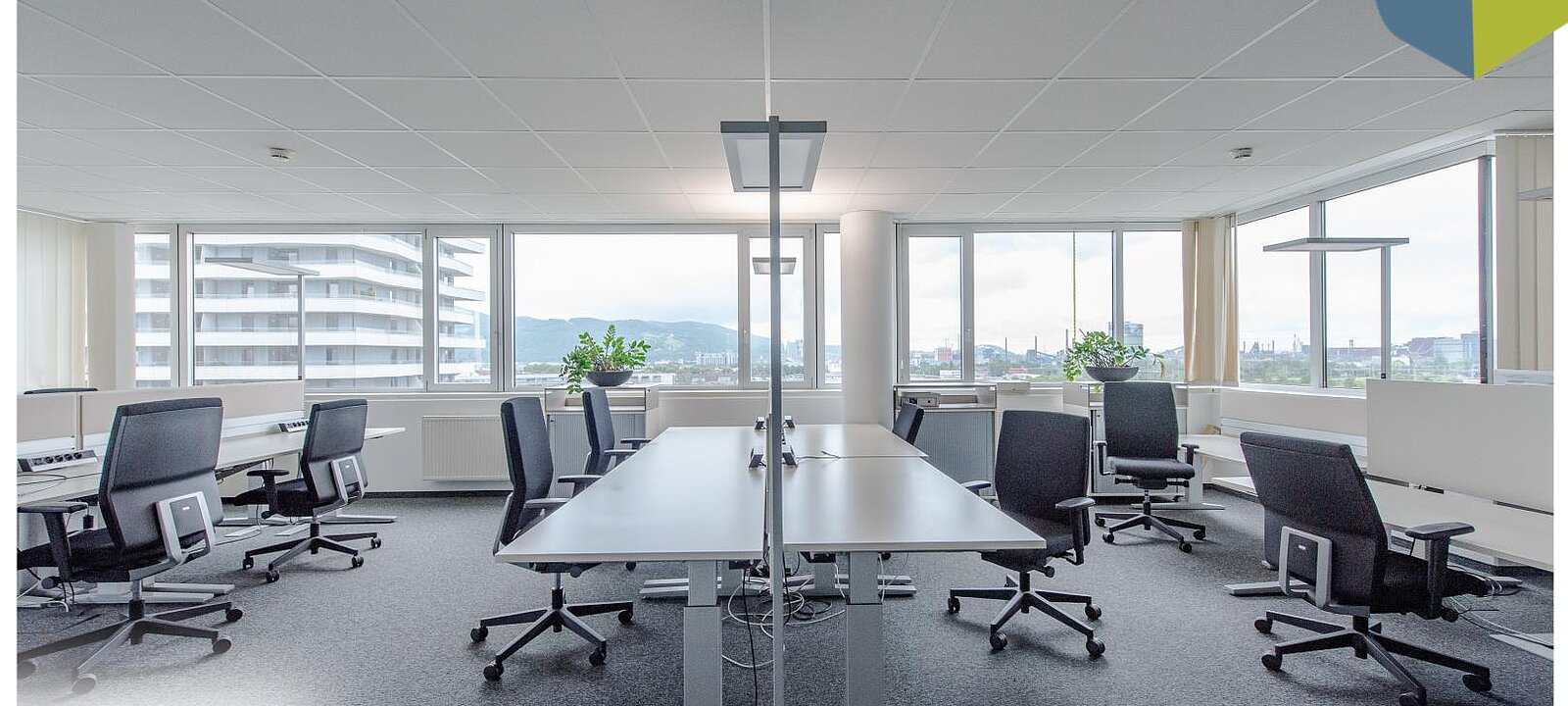 9. OG Büro mit Blick nach Osten 9. OG Büro mit Blick nach Osten