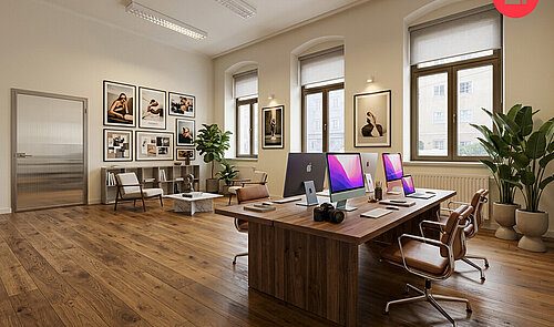 KI bearbeitet Büro