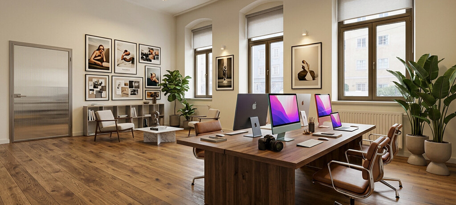 KI bearbeitet Büro