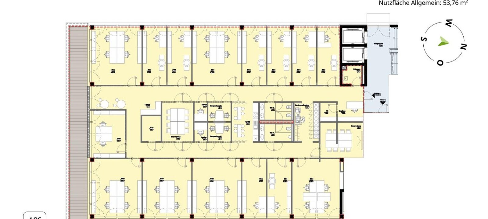 Planskizze Bürogebäude 1.OG - Teil A Planskizze Bürogebäude 1.OG - Teil A
