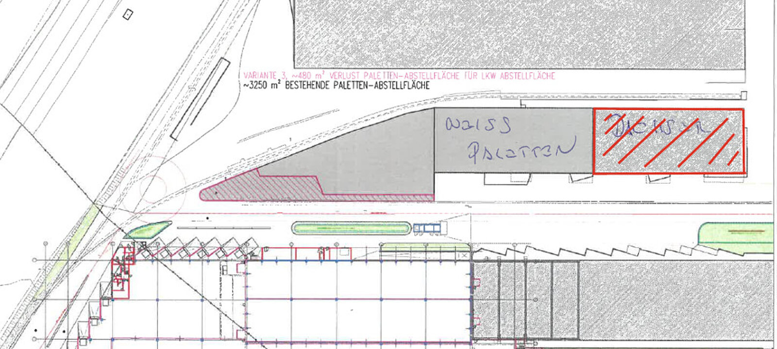 Plan Halle dacher