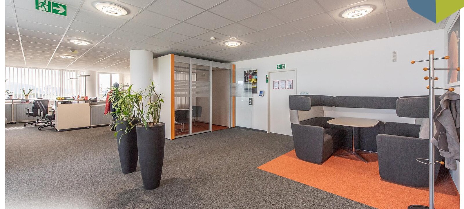 6. OG Empfang- und Bürofläche