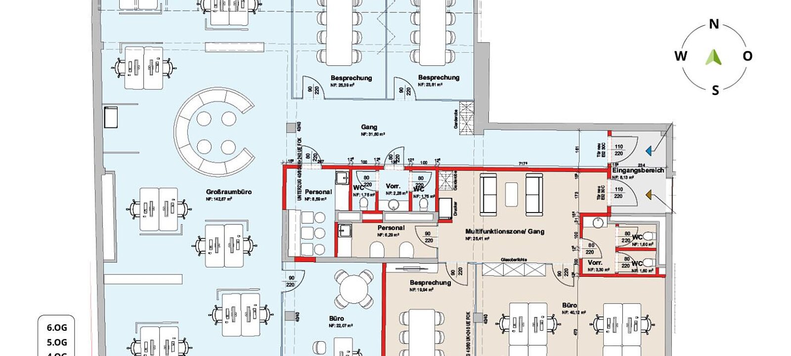 Planskizze Büro gesamt - Variante 2 Planskizze Büro gesamt - Variante 2