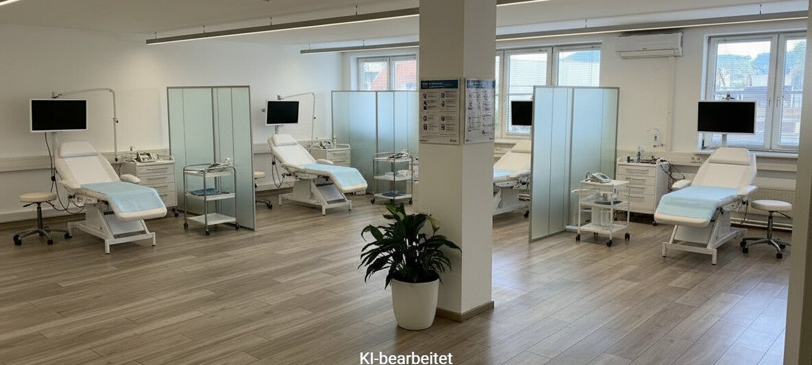 Visualisierung großer Praxisraum