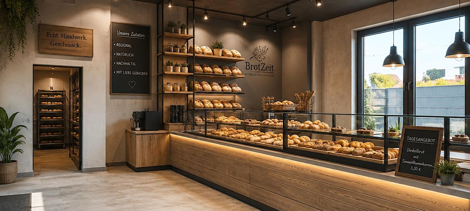 Visualisierungsbeispiel Geschäftslokal Bäckerei Visualisierungsbeispiel Geschäftslokal Bäckerei
