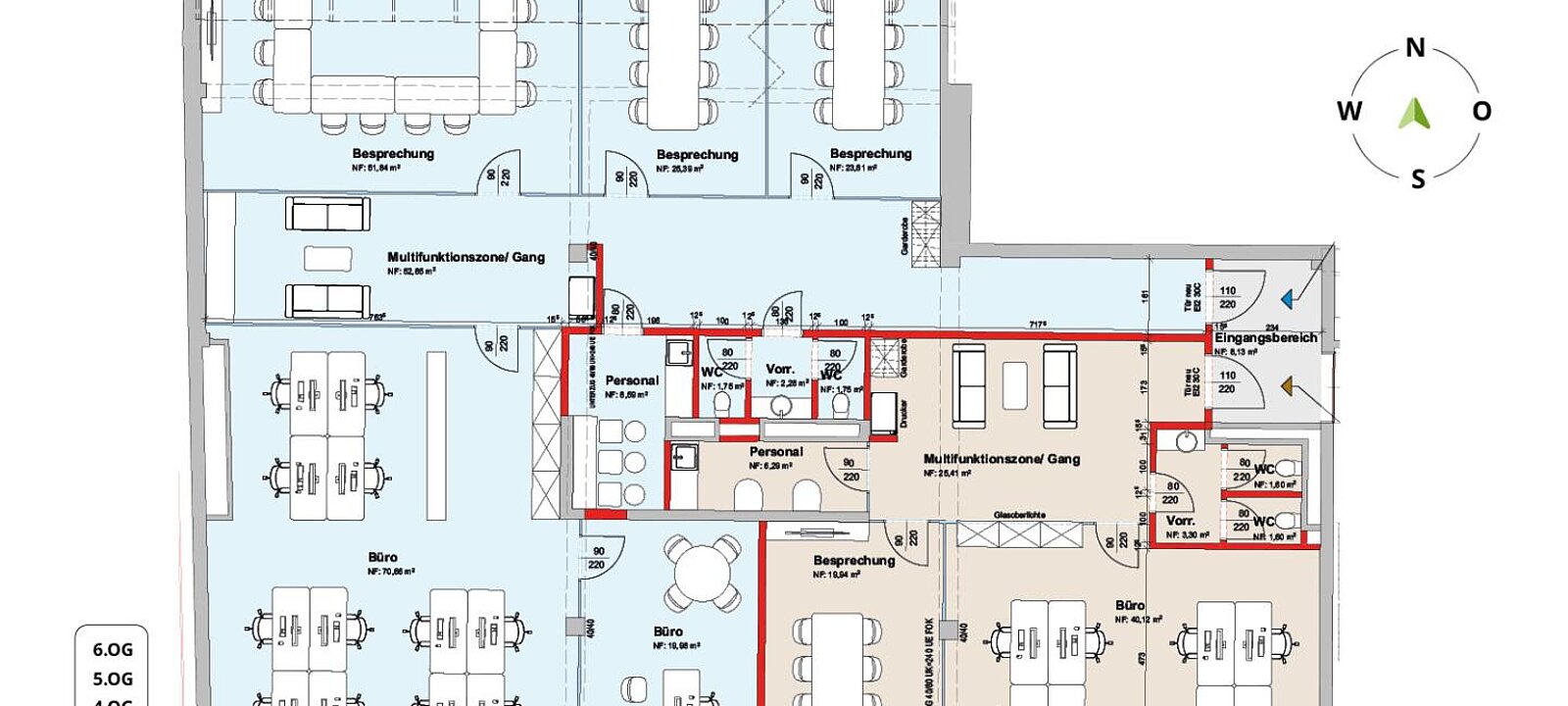 Planskizze Büro gesamt - Variante 1 Planskizze Büro gesamt - Variante 1