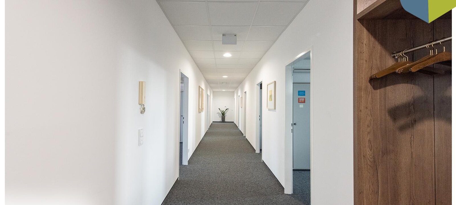 Gang zu den Büroflächen 4.OG