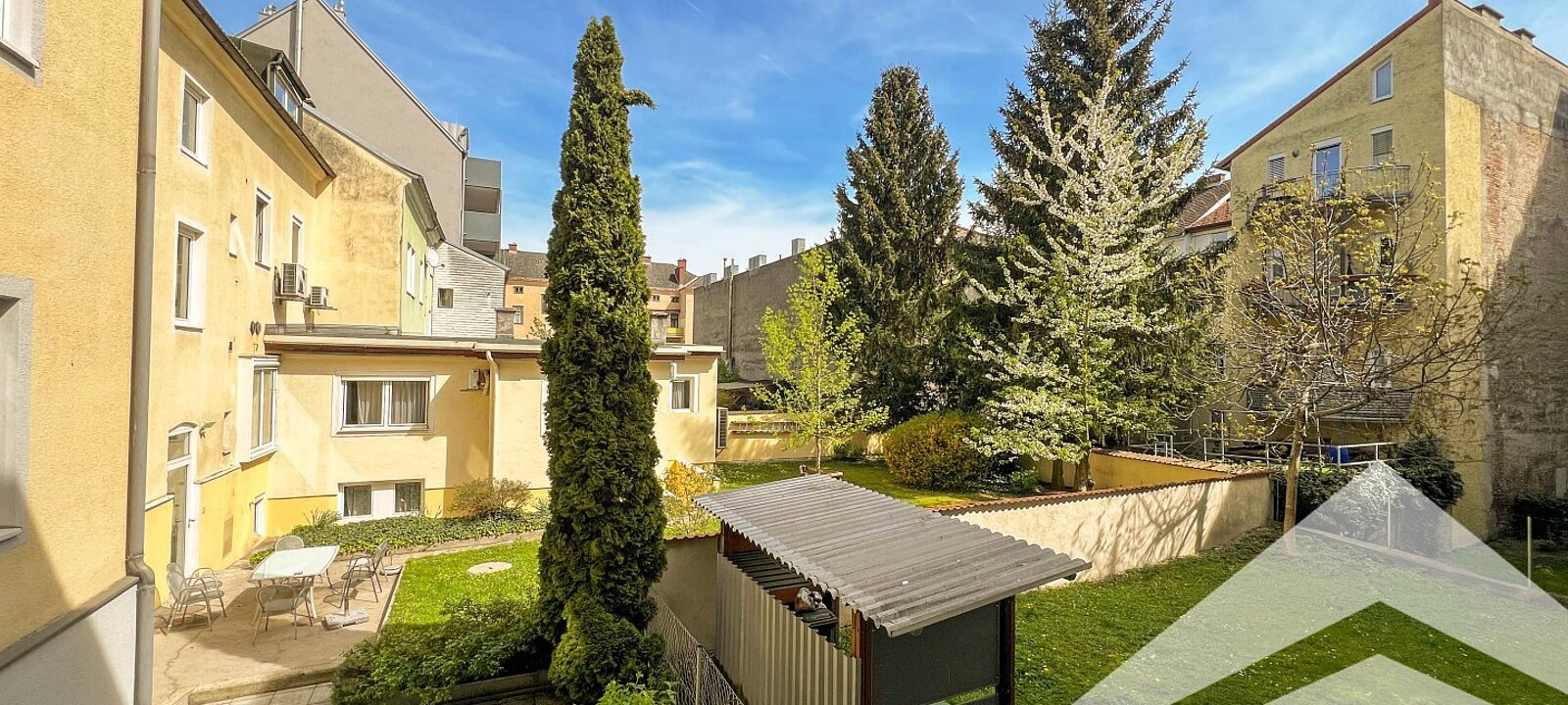 Ansicht Innenhofgarten Ansicht Innenhofgarten