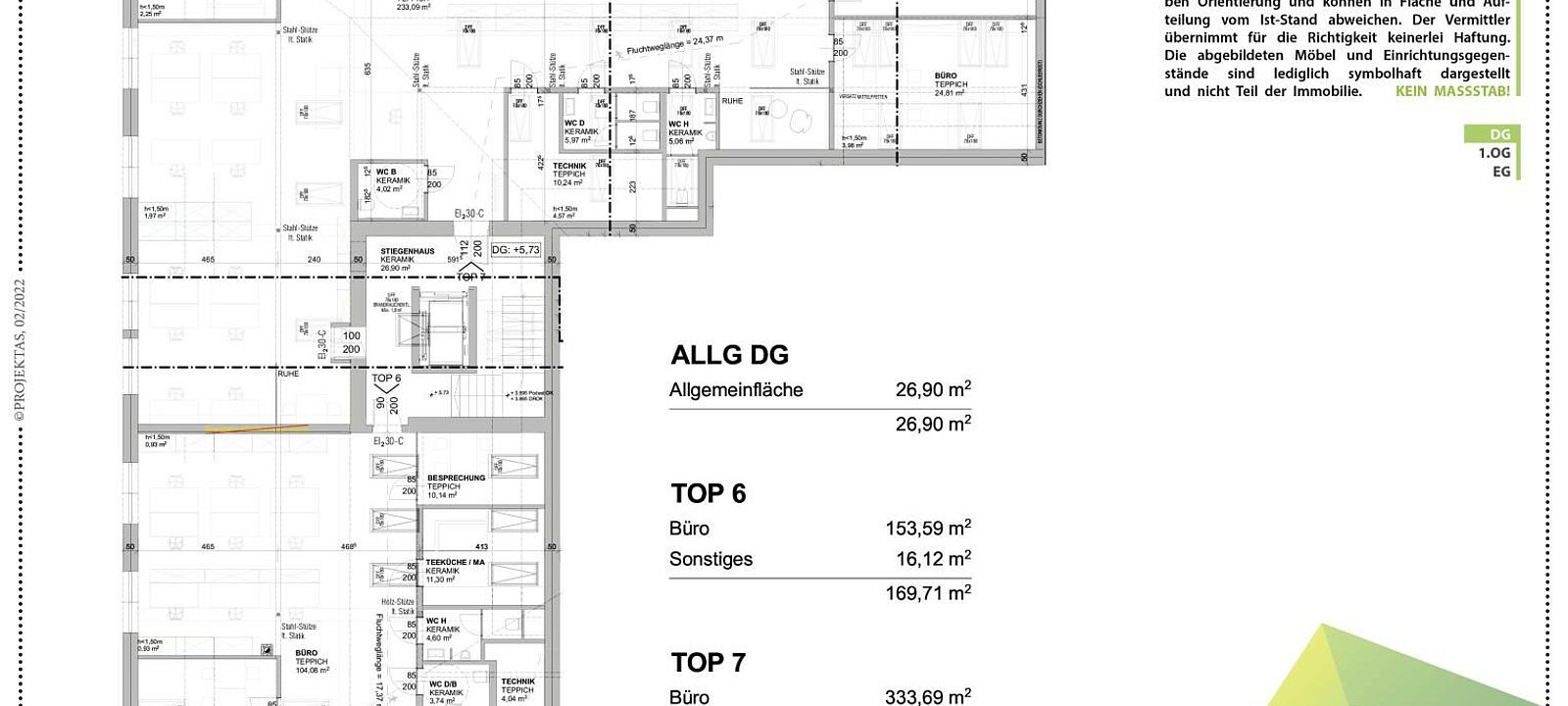 Planskizze Büro DG gesamt