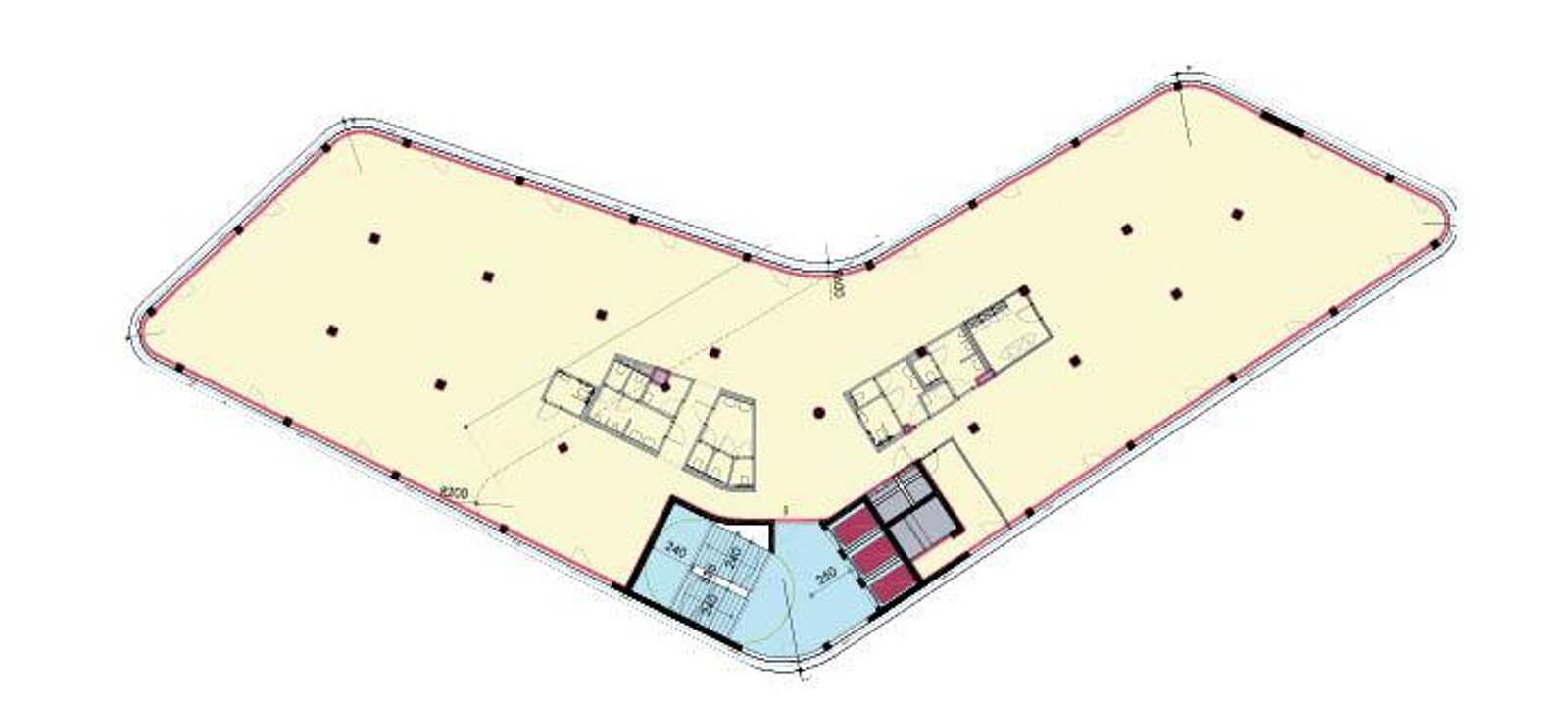 Techbase BT4, 1.OG, Grundriss
