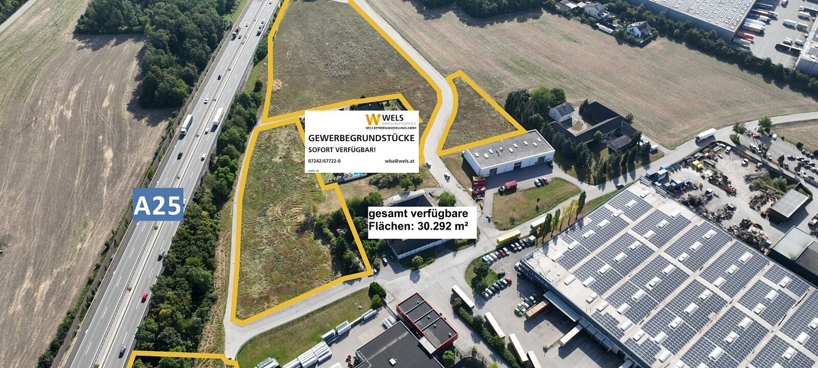 verfügbare Grundstücke Projekt Terminal