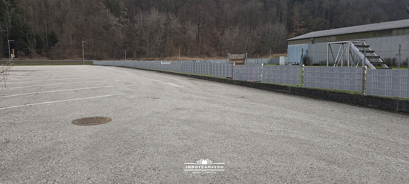 Blick zur Bundesstraße