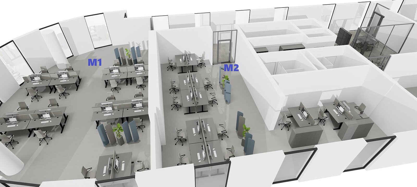 Neubau Büros M1+ M2 Neubau Büros M1+ M2