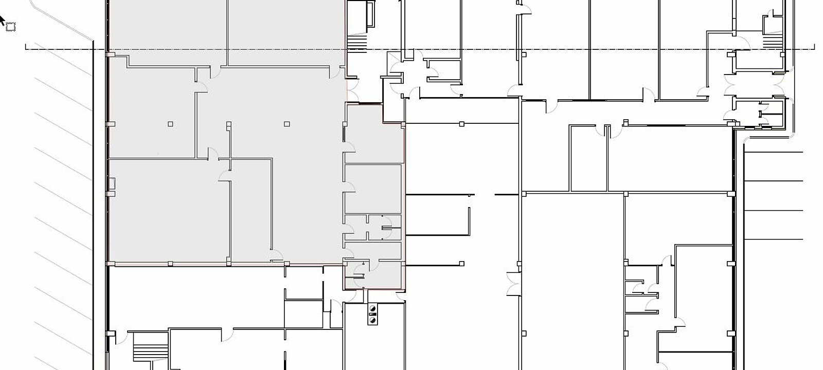 Detailplan Fläche Eingang links