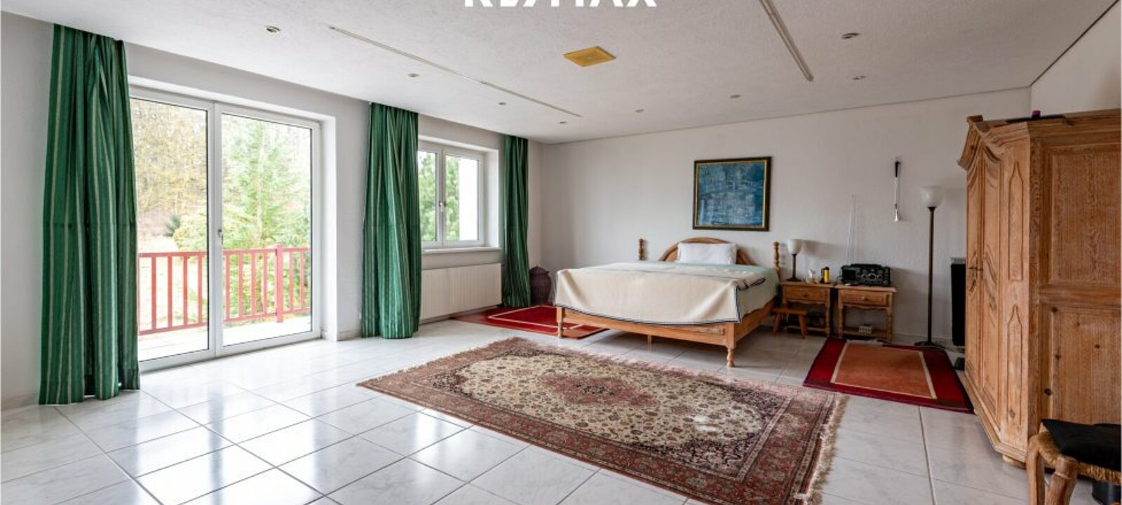 Schlafzimmer in der Betriebswohnung