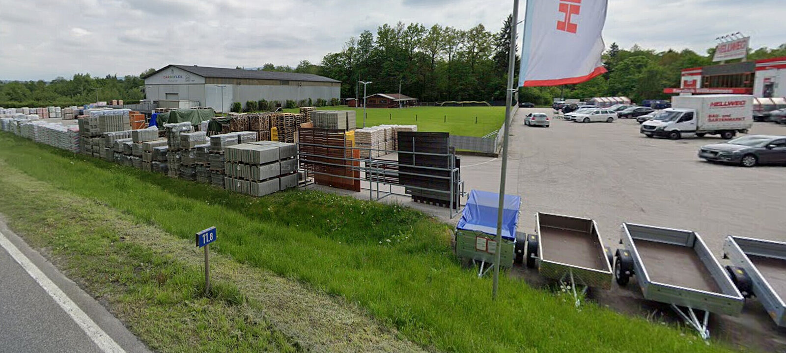 Blick von der Bundesstraße