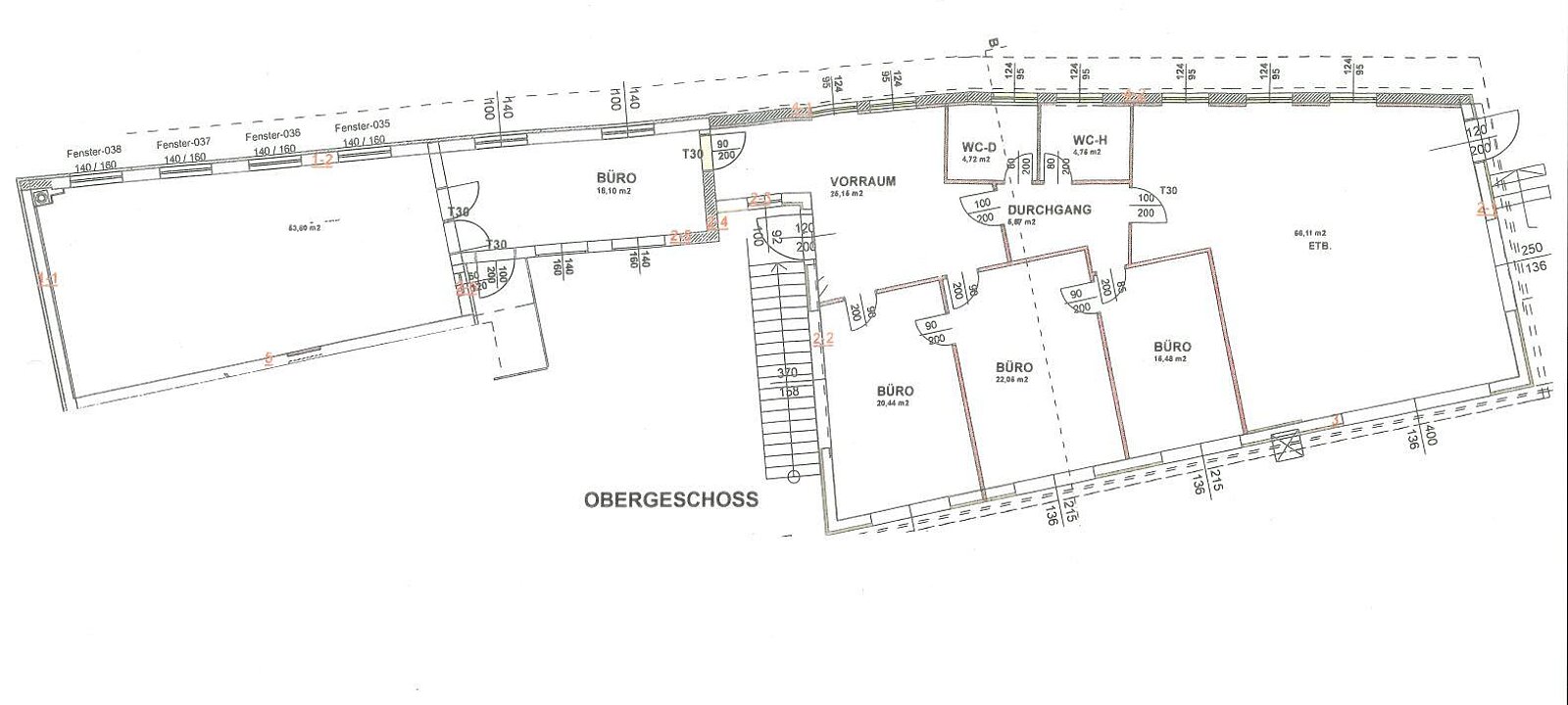 Grundriss Büro