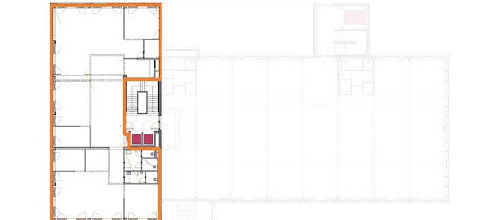 Bürofläche 3.OG, Grundriss Allgemein