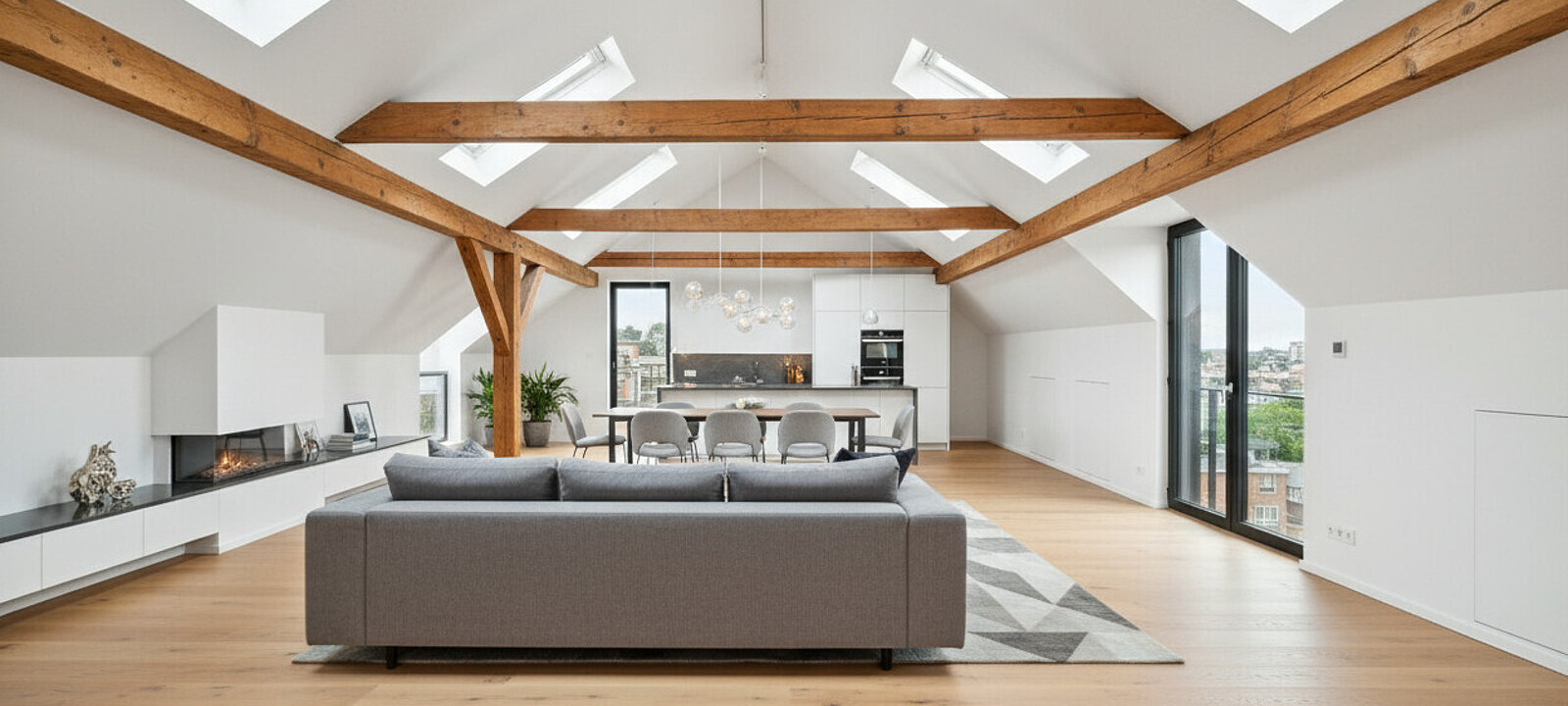 Visualisierung DG-Wohnung Ausbau Dachboden Visualisierung DG-Wohnung Ausbau Dachboden