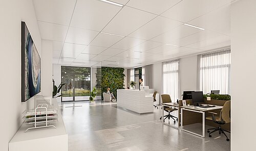 Empfang Büro Wartebereich