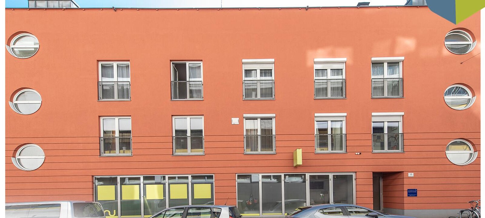 Große Schaufensterfront