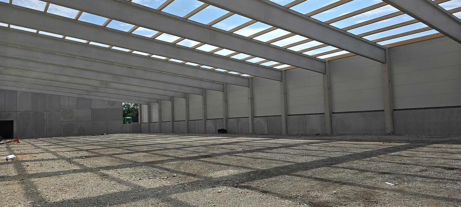 Gewerbehalle - Bauphase Sommer 2026 Gewerbehalle - Bauphase Sommer 2026