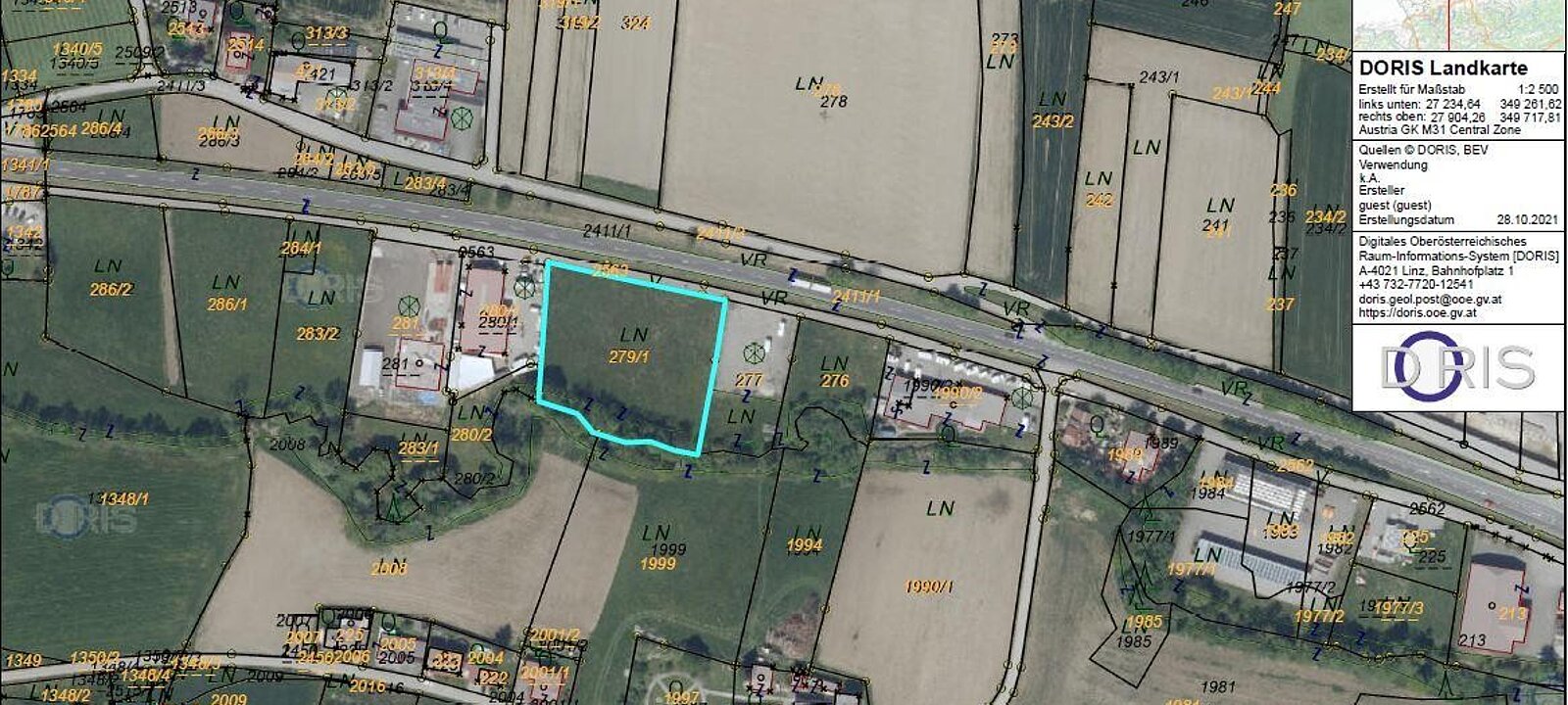 Lageplan GST 279_1 Lageplan GST 279_1