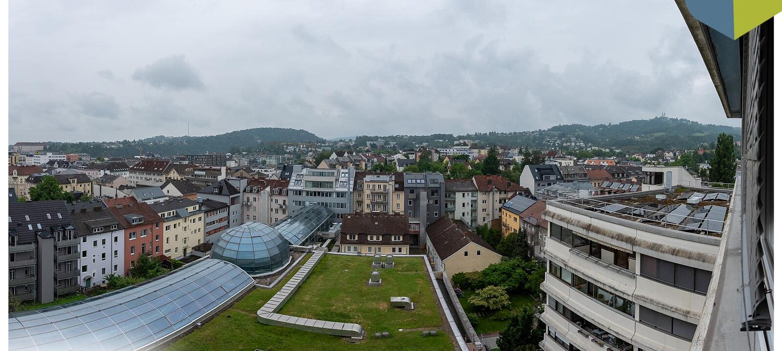 Blick vom 6. Stock Richtung Westen