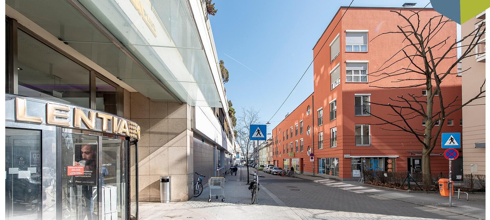 In Sichtweite vom Südeingang der Lentia City!