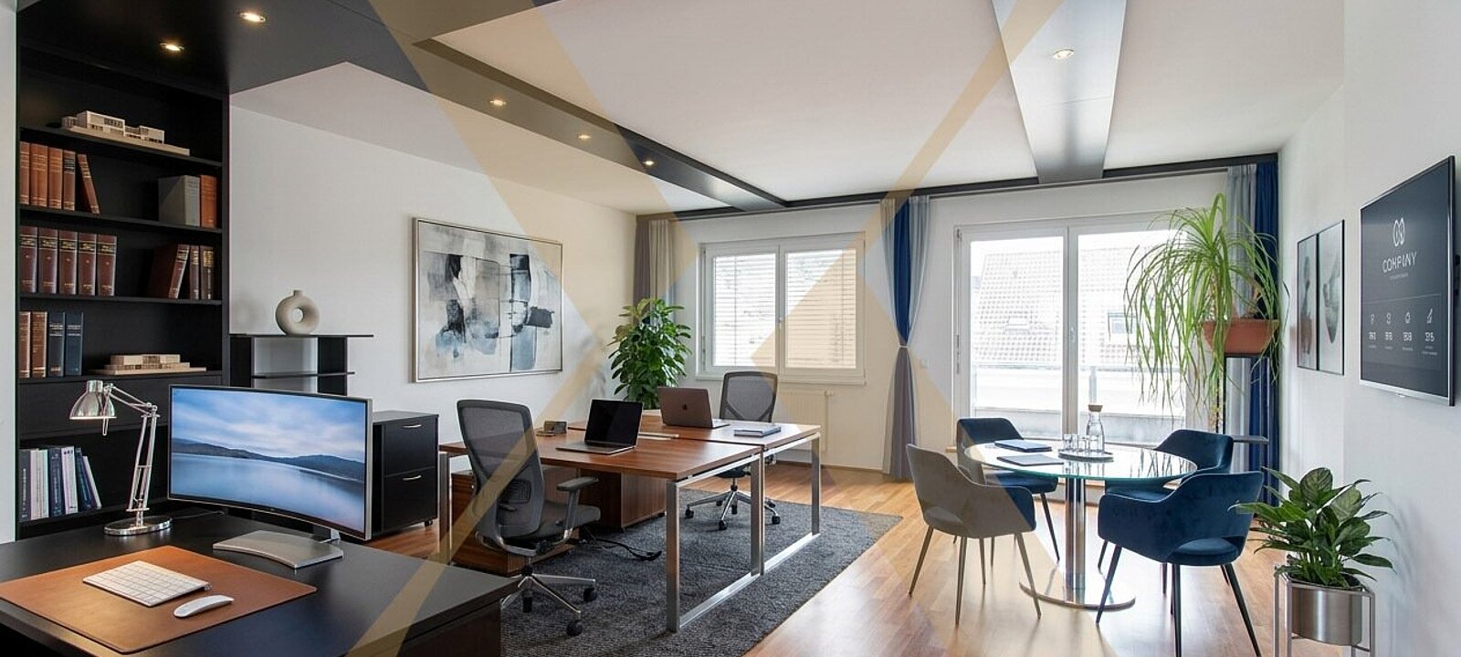 Empfang/Büro I - Einrichtung mittels KI generiert