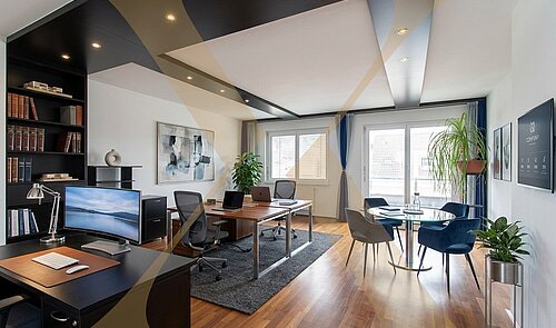 Empfang/Büro I - Einrichtung mittels KI generiert