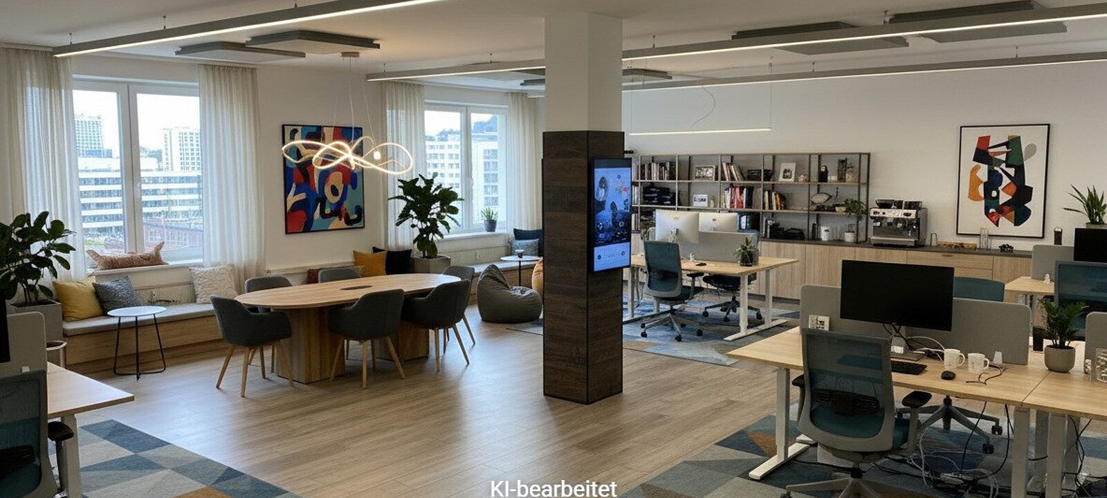 Visualierung Großraumbüro