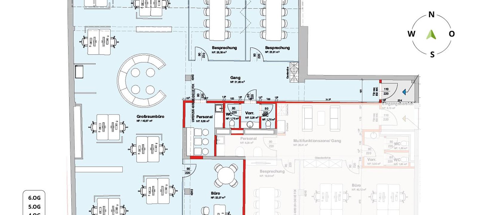 Planskizze Büro 1 - Variante 2 Planskizze Büro 1 - Variante 2
