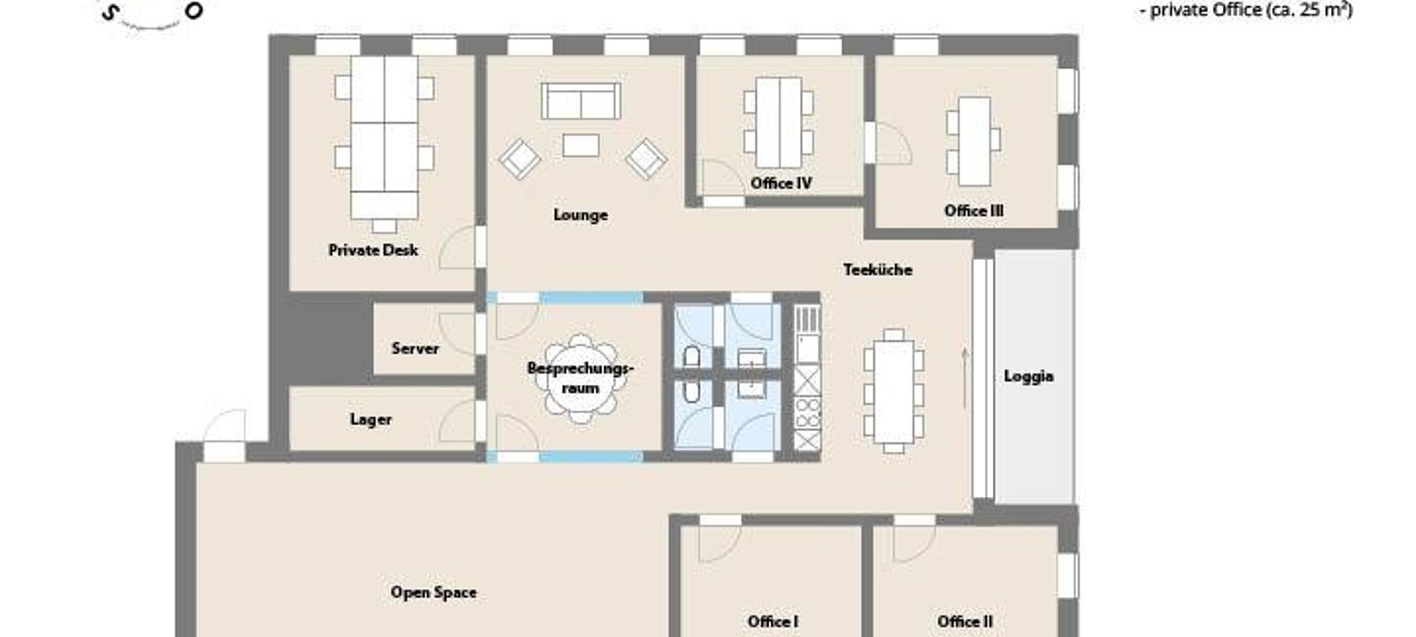 Planskizze Office B3 Planskizze Office B3