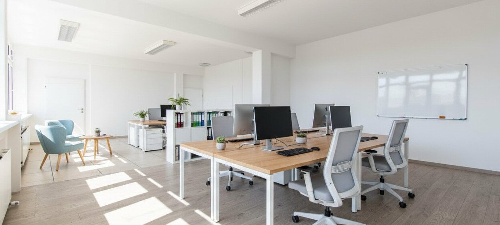 Büro II - KI Visualisierung - mögliche Möblierung