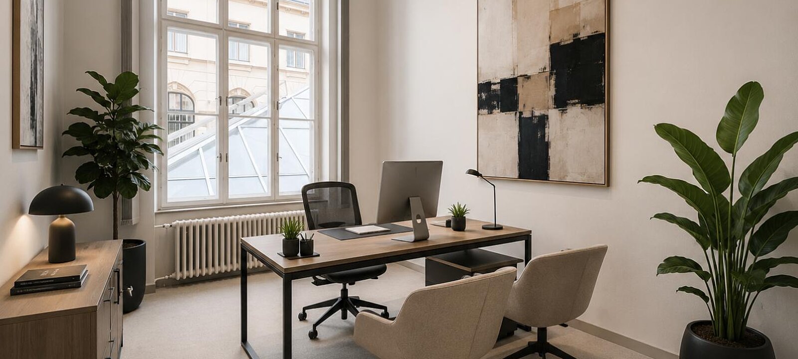 Rendering Chefbüro, Symbolbild