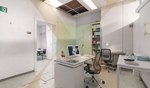 Büro/Praxis KI-Möblierung