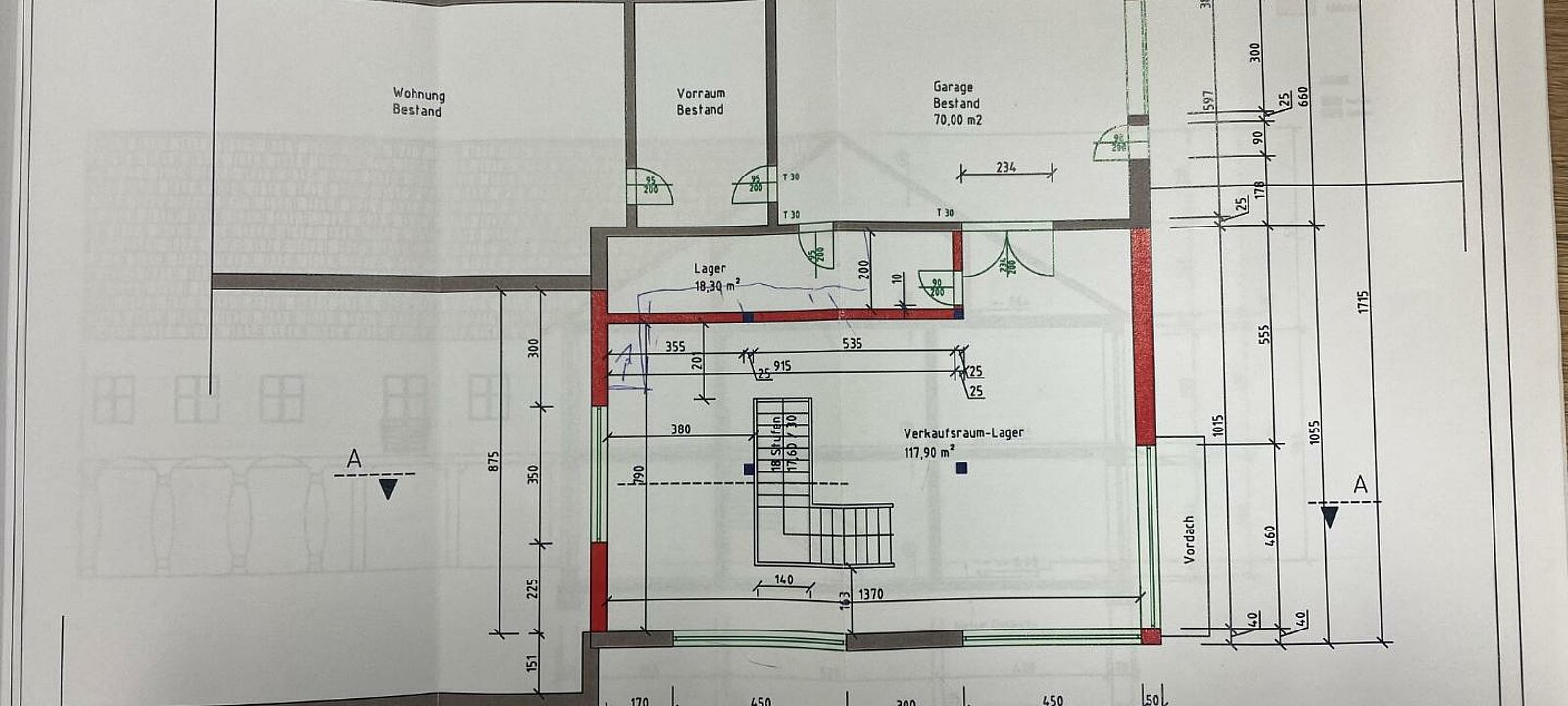 Plan Obergeschoss