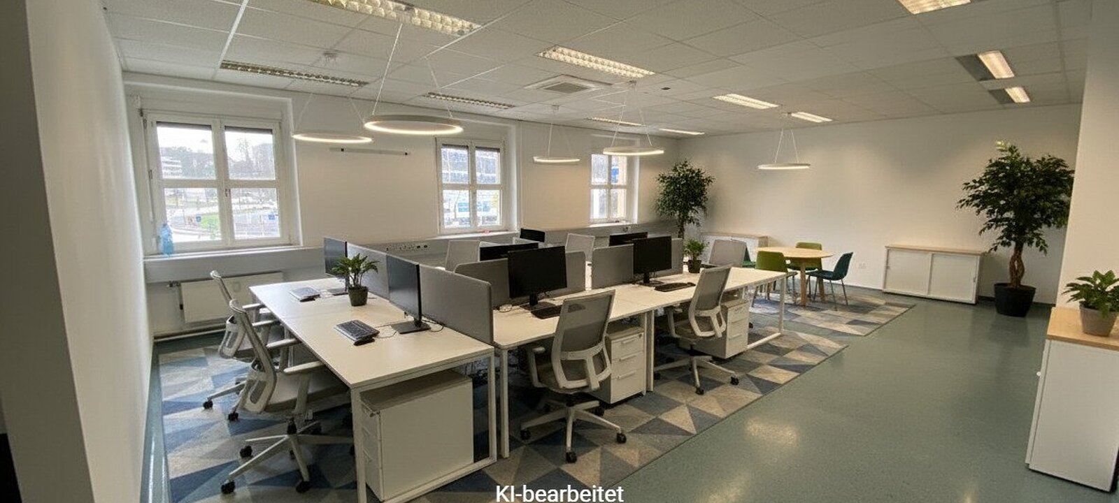 KI Visualisierung - so könnte Ihr Großraumbüro aussehen!
