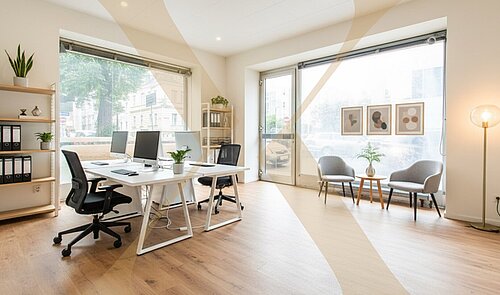 Bsp. Büro - Visualisierung – Einrichtung & Renovierung mittels KI