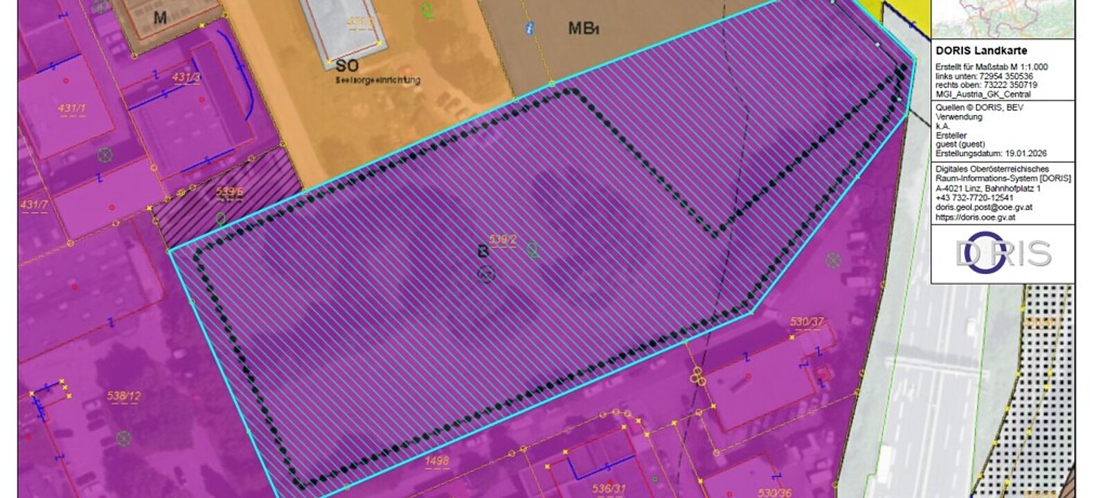 Doris Flächenwidmungsplan