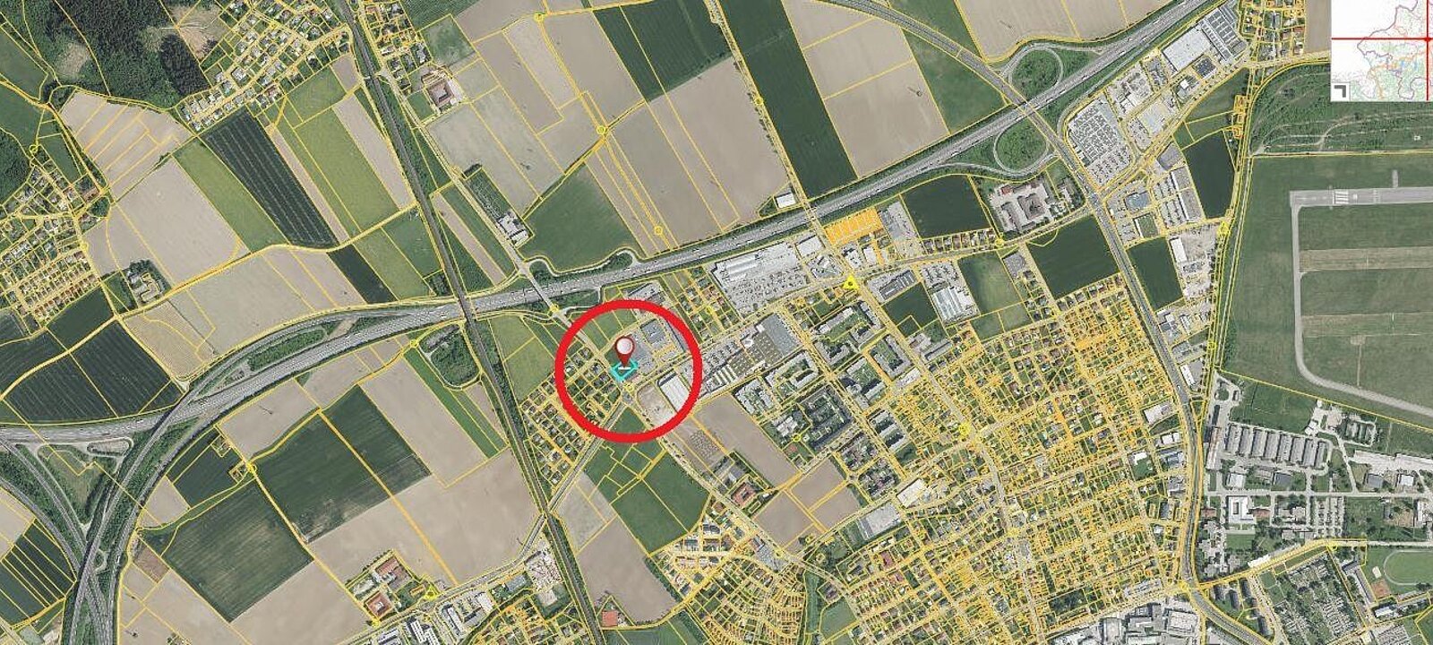 Lage Grundstück Nähe Oberfeldstraße