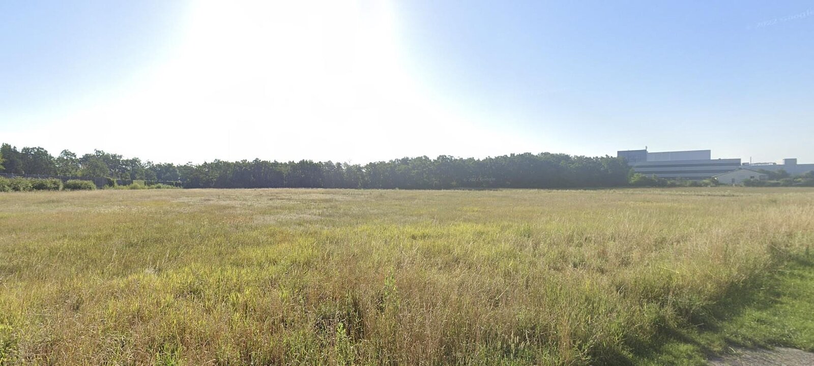 Ansicht Grundstück von Westen, Links Autobahn A25