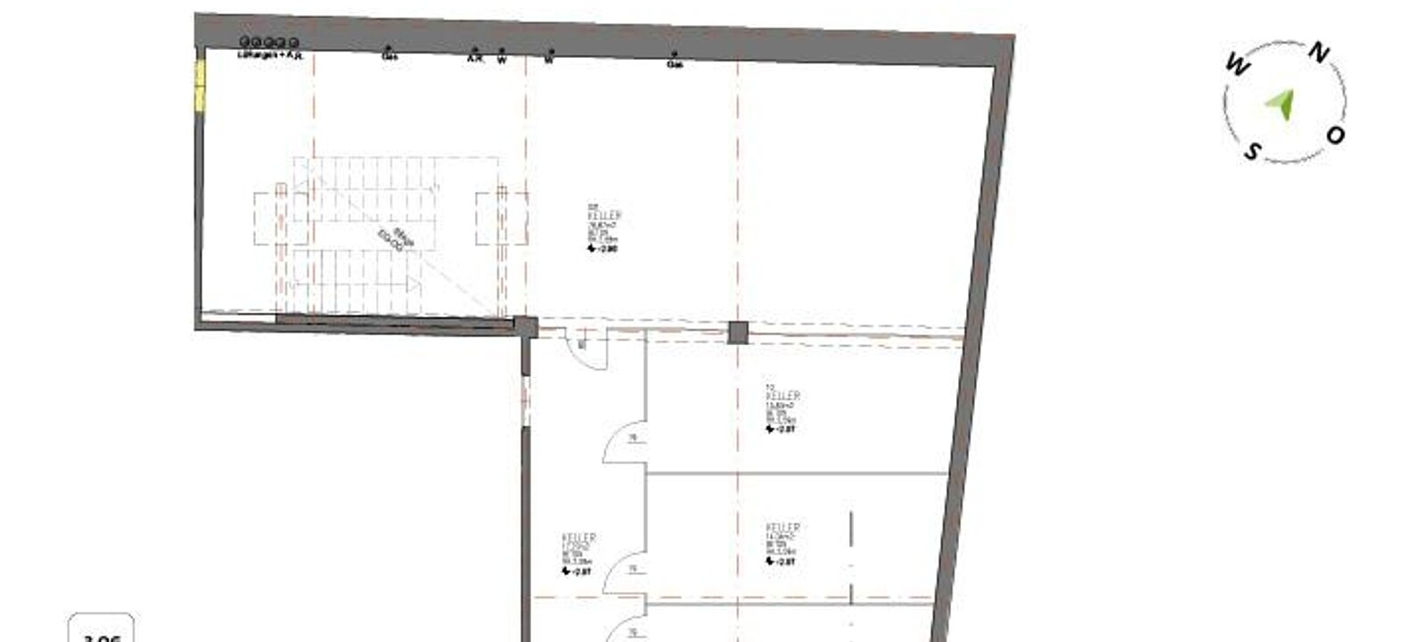 Planskizze Kellerabteile Planskizze Kellerabteile