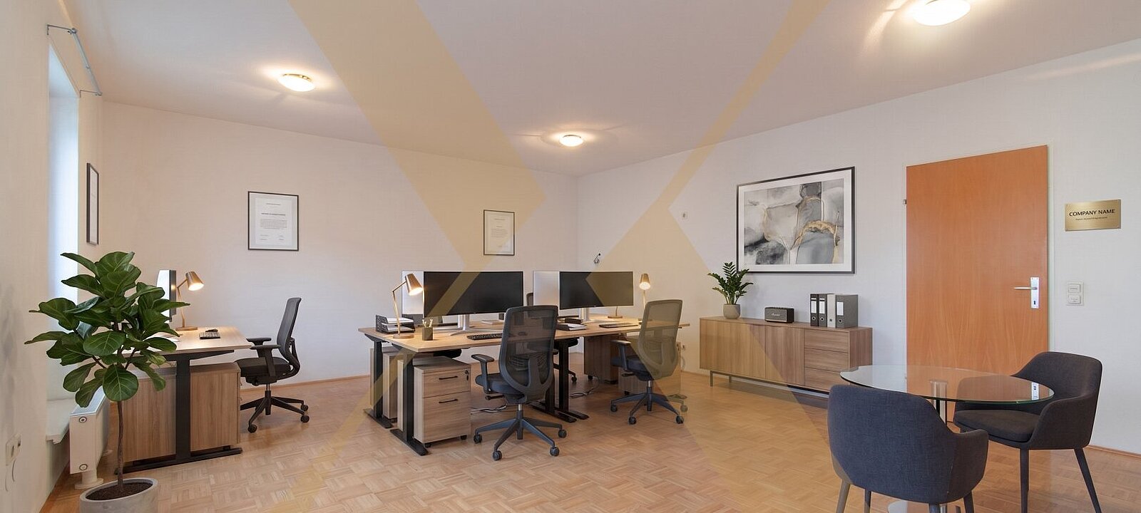 Bsp. Büro - Visualisierung – Einrichtung mittels KI generiert