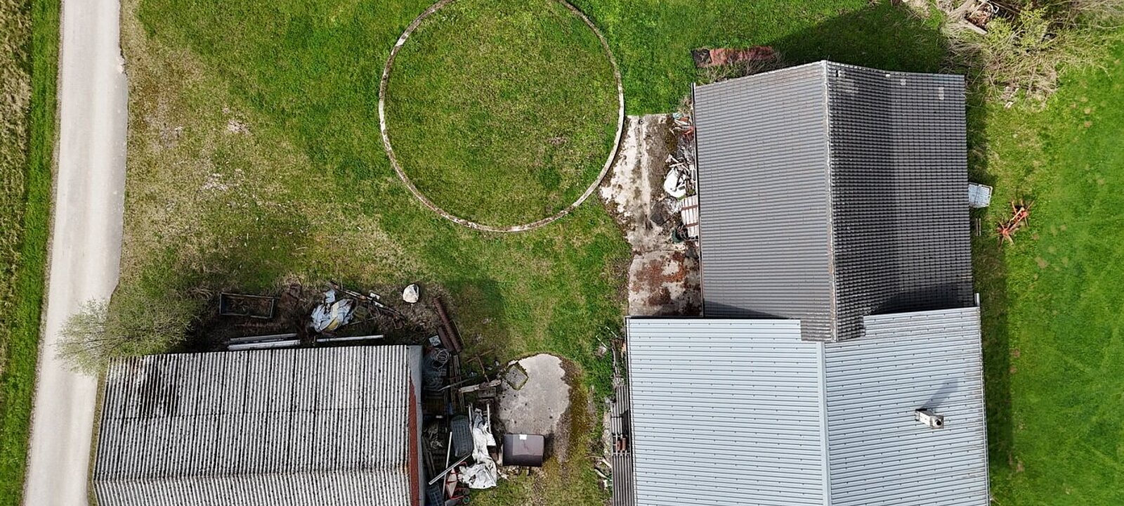 Drohnenbild Nebengebäude Drohnenbild Nebengebäude