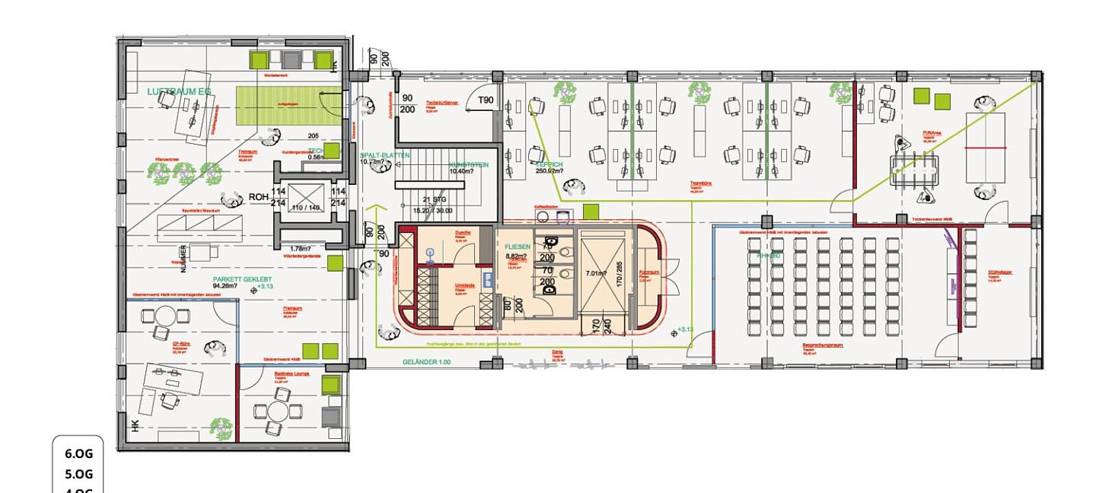Planskizze 1.OG Planskizze 1.OG