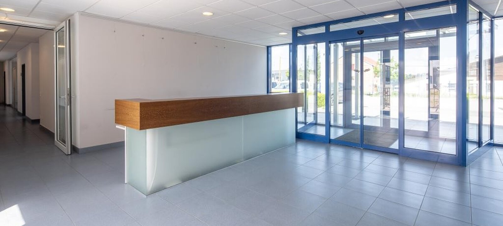 großzügiger Eingangs- und Empfangsbereich